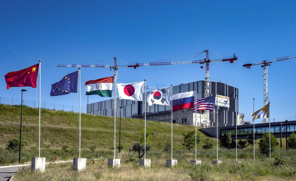 ITER is an international collaboration of more than 30 countries to demonstrate the viability of fusion—the power of the sun and stars—as an abundant, safe, carbon-free energy source for the planet. Credit: ITER
